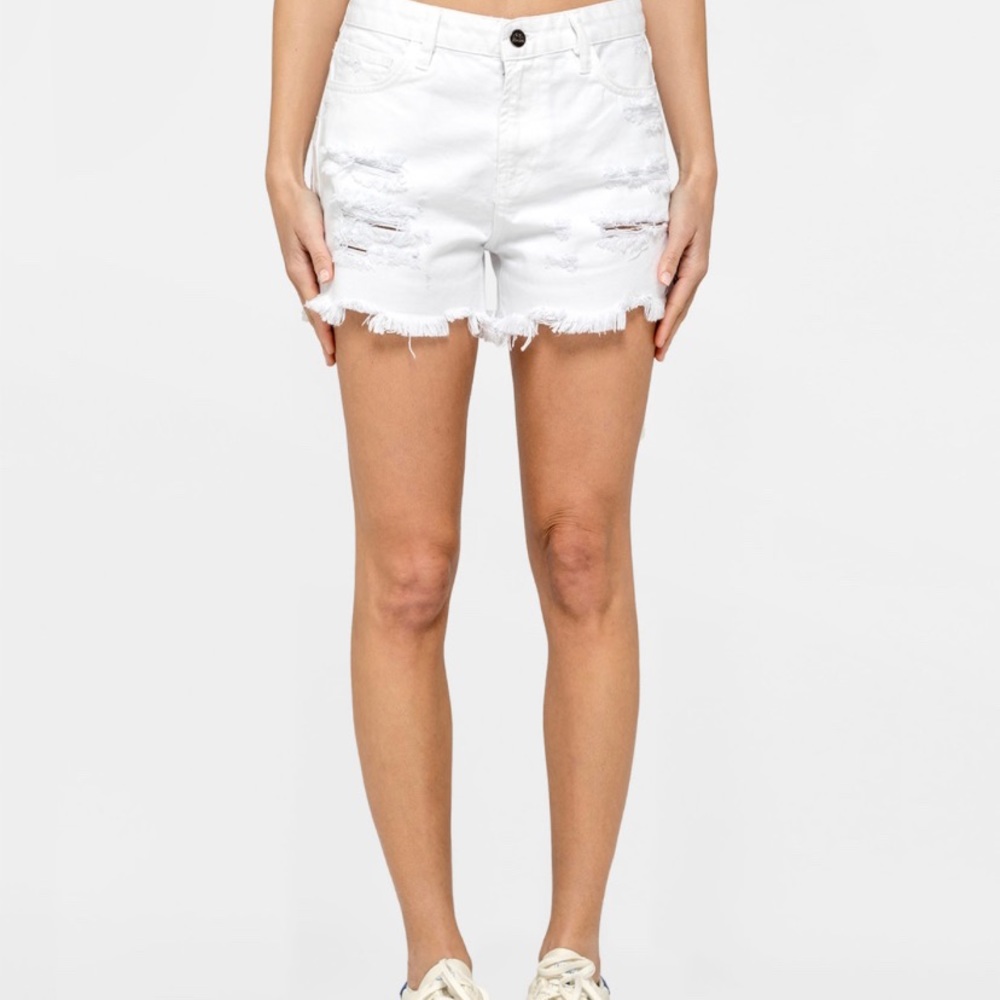 Sundek mieko walkshort white distressed shorts